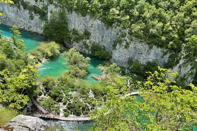 Plitvice Lakes with Ticket & Rastoke Guided Tour from Zagreb - Crossing Kozjak Lake by electric boat
