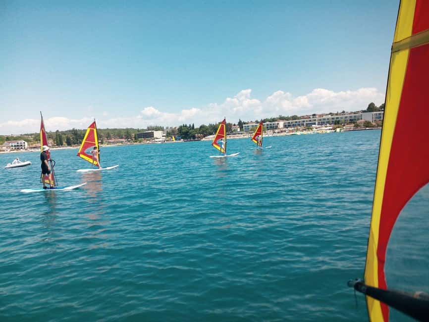 Poreč: 2-hour windsurfing lesson - The first hour: safety, wind, and equipment