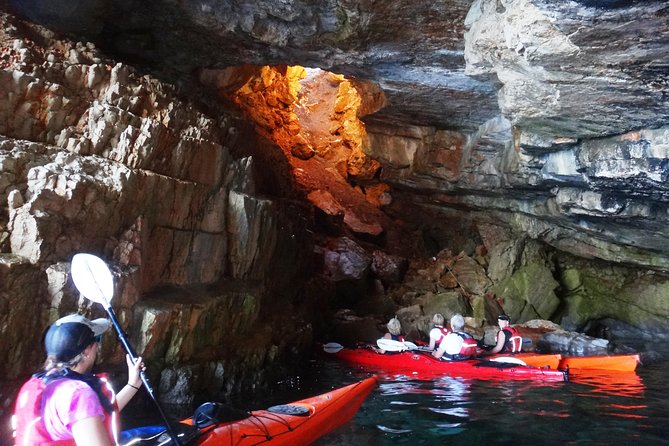 Private tour: Sea Kayaking & Snorkeling to Green Cave on Sipan island from Lopud - Swimming, snorkeling, and cliff jumping at Sipan