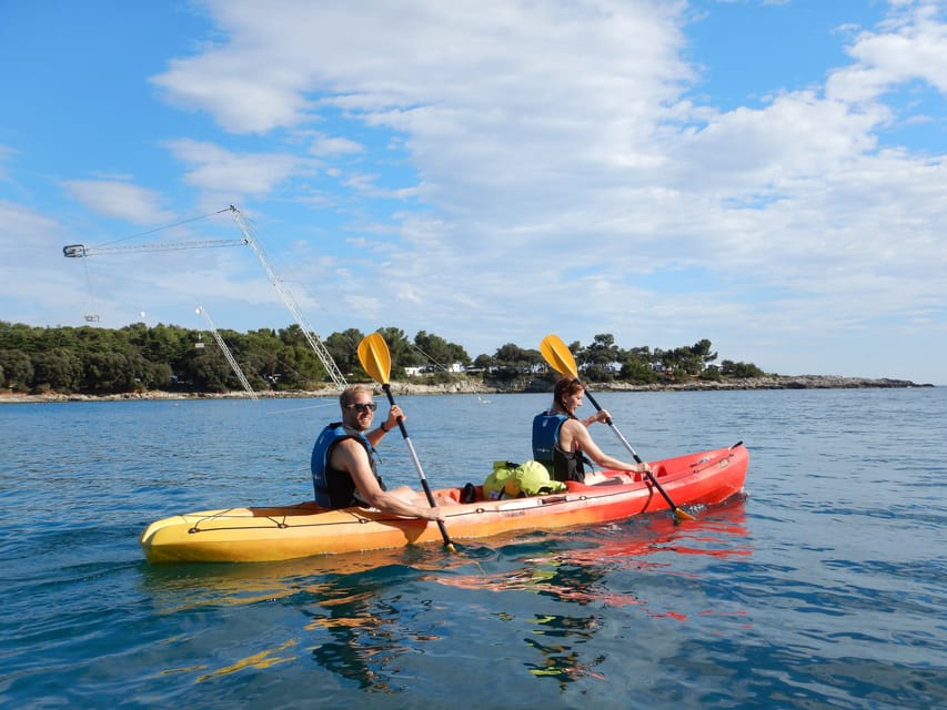 Pula: 3-hrs Kayak, Cliffs & Snorkeling Small Group Adventure - Snorkeling in a quieter coastal spot