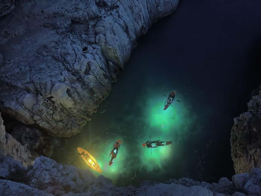 Pula: Cave Sunset/Night Tour in Transparent Kayak - Paddling along the Istrian coast at sunset
