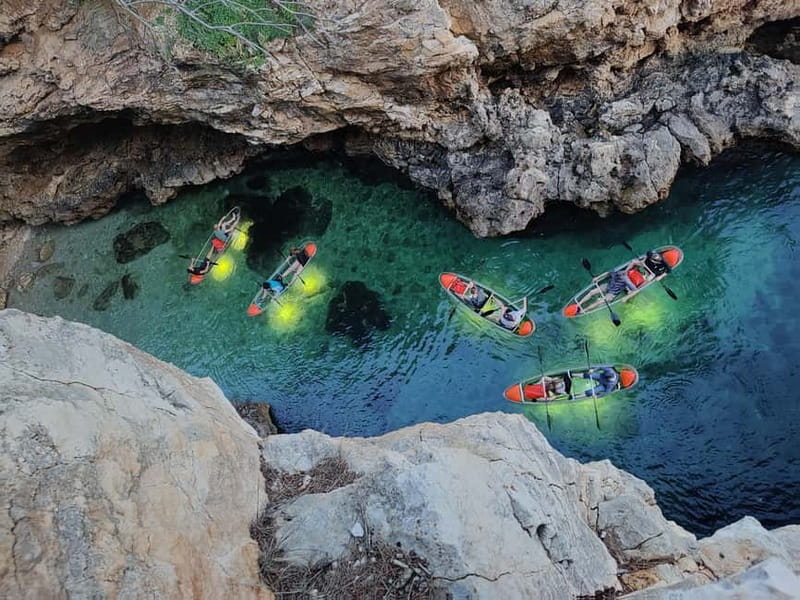 Pula: Cave Sunset/Night Tour in Transparent Kayak - Meeting at Valovine Bay near Autocamp Stoja