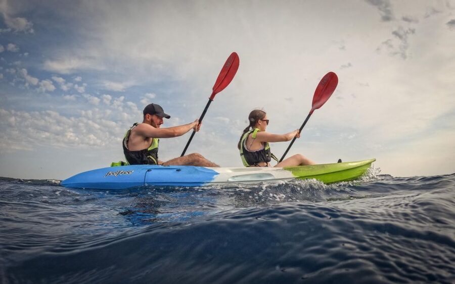 Pula: Kayaking,Snorkeling, Cliff jumping Tour with Wetsuit - What the Pula coast looks like from a kayak