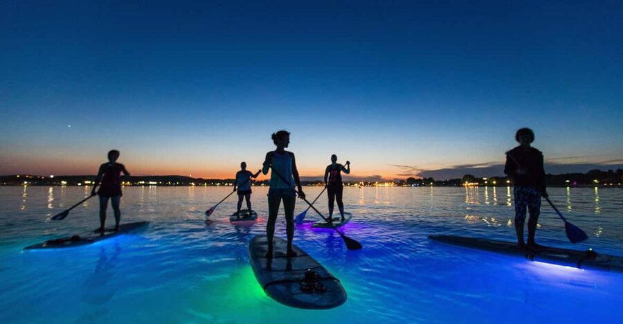 Pula: Night LED Stand-Up Paddle Board Tour - The 10-minute lesson and 15-minute safety stop