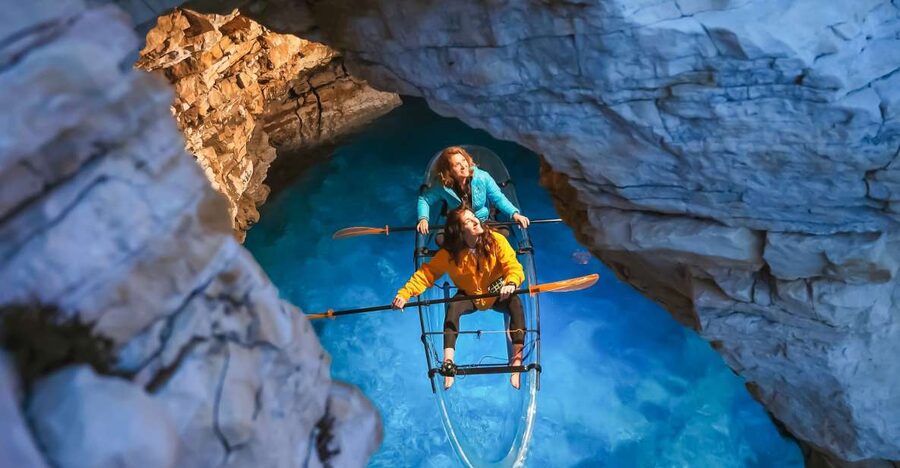 Pula: Night-Time Sea Kayaking Tour in Transparent Kayak - Photos, videos, and a drink on the water