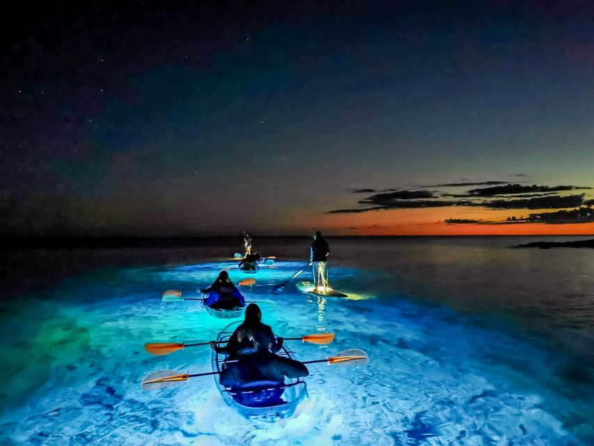 Pula: Night-Time Sea Kayaking Tour in Transparent Kayak - What the $69 price includes