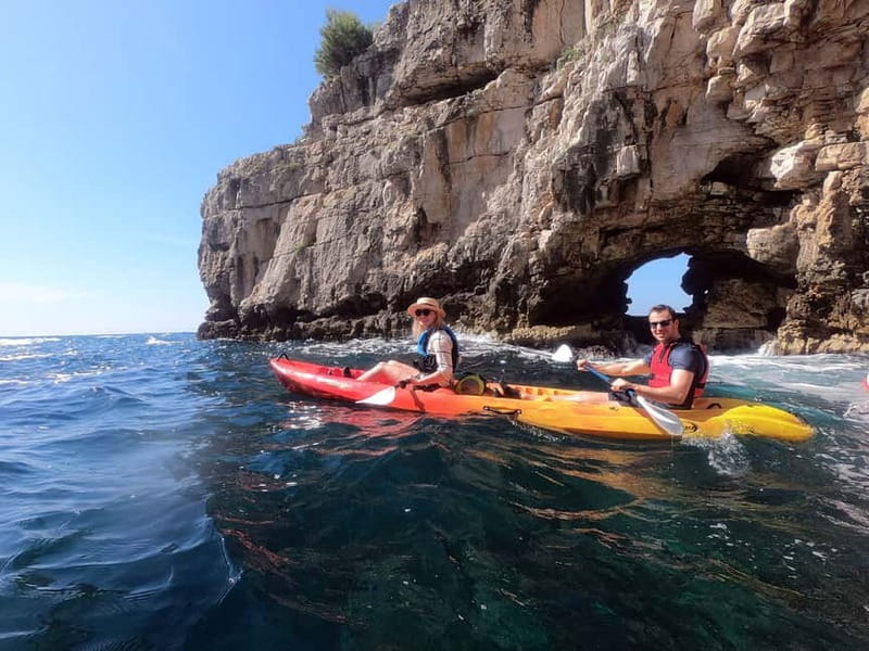 Pula: Sea Adventure – Boat, Kayak, Snorkeling & Cliff Jumps - Cliff jumping at the right level for you