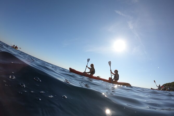 Pula Sunset Adventure – Boat, Kayak, Snorkeling & Sunset - Paddling toward Seagull’s Rocks