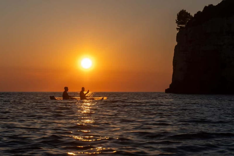 Pula:Sunset Kayak tour with glowing transparent kayak - The 15-minute safety briefing in Pula