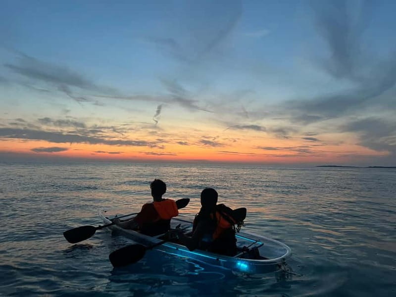 Pula: Sunset/Night Illuminated Transparent Kayak Tour - Photos, drinks, and useful extras