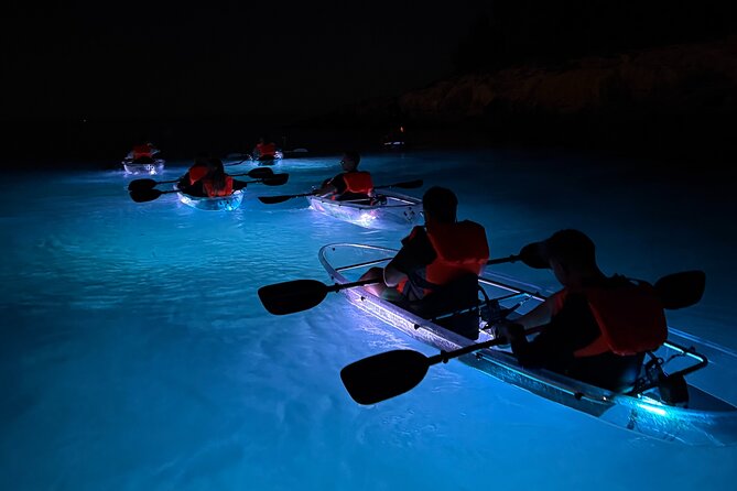Pula: Sunset/Night-time Illuminated Transparent Kayak Tour - Returning Beneath the Night Sky