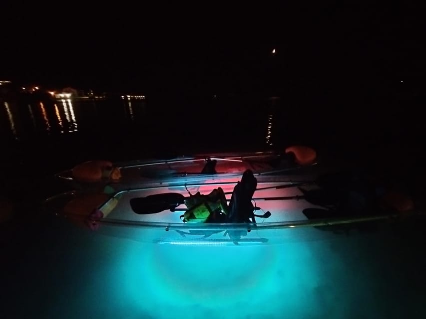 Rab: Night adventures illuminated transparent kayaks - Booking flexibility and timing