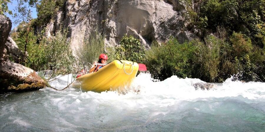 Rafting on Cetina River - Standard Route - Split, Omiš - Building toward the rapids