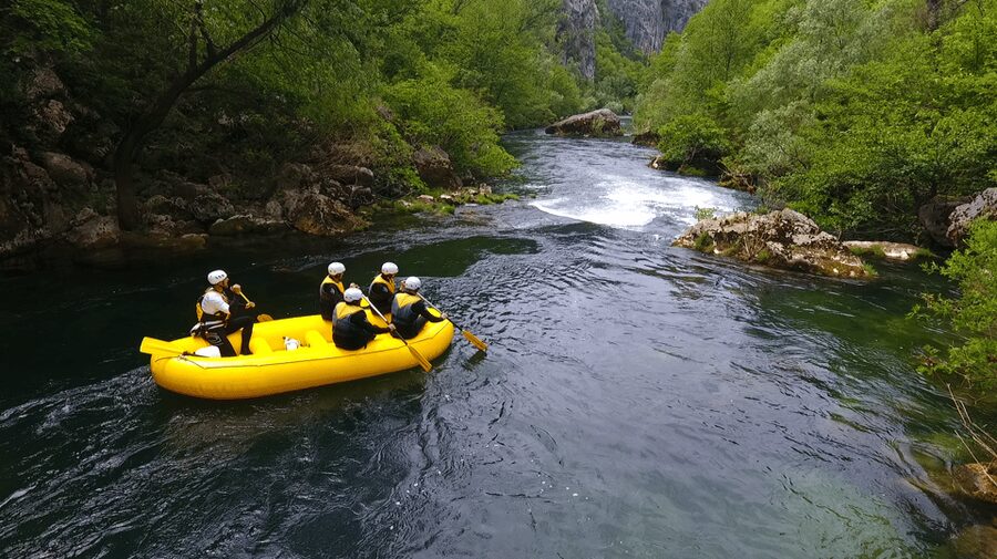 Rafting on the Cetina river - Returning to Radmanove Mlinice