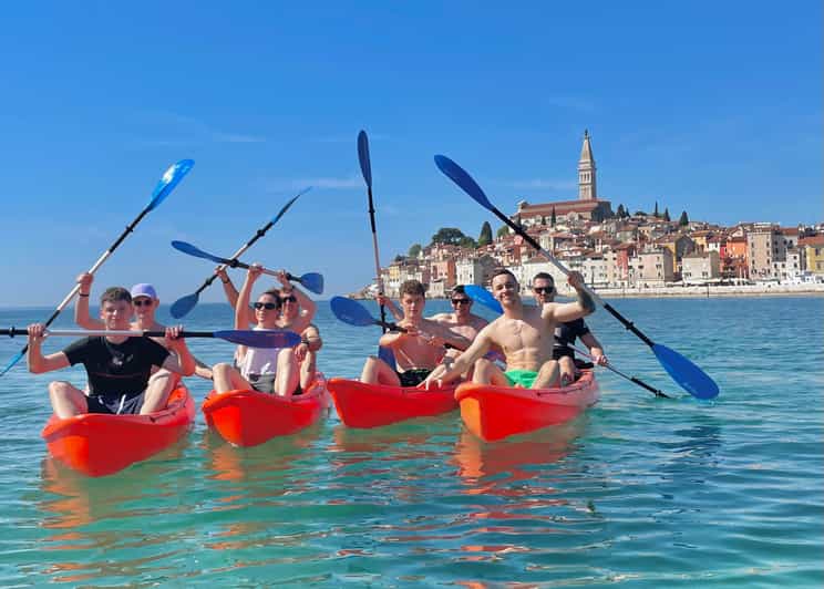Rovinj: BUBA-KAYAK TOURS, snorkeling, cliff jupming&drinks - The 6 PM sunset tour is the most atmospheric choice