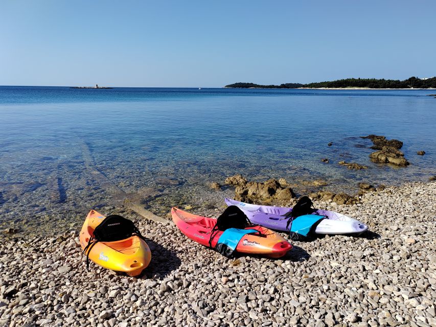 Rovinj: Golden Cape Desert Islands Kayak & Snorkeling Tour - Starting at Cuvi Beach near Golden Cape