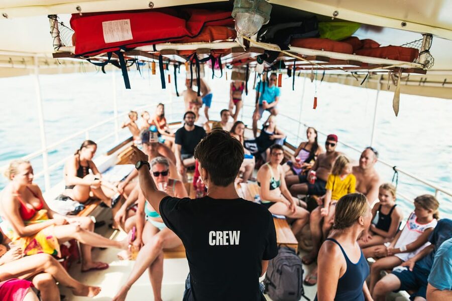 Rovinj half-day cruise: swim stops, drinks & brunch included - What the crew adds to the experience