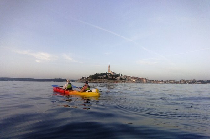 Rovinj Sunset kayaking tour - St. Catherine’s Island: the first pause