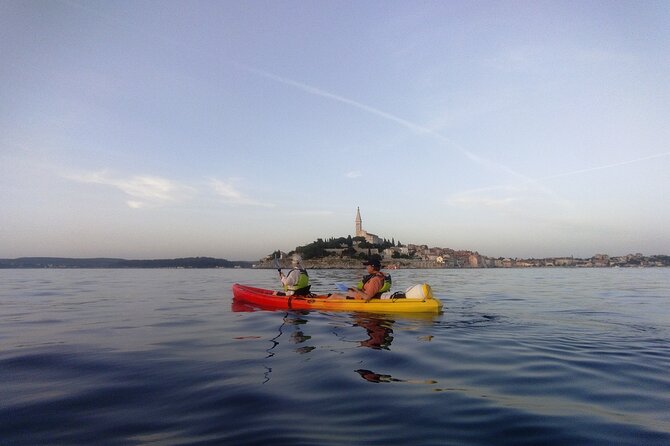 Rovinj Sunset kayaking tour - Clear water on the way to Figarola
