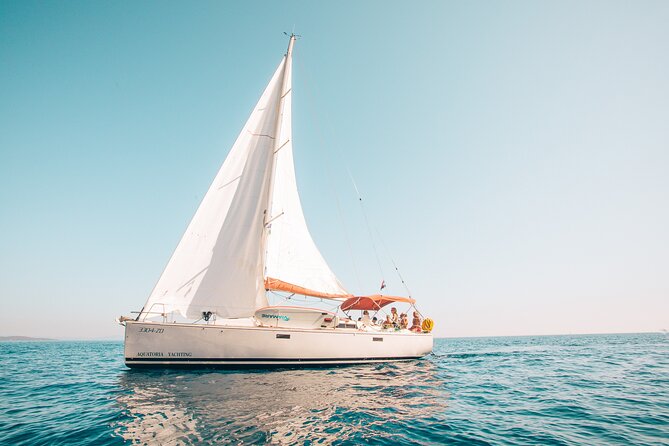 Sail and escape to Pakleni islands | Half day sailing on a modern 36ft yacht - Leaving Hvar Riva for open water