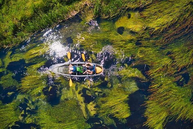 See through kayaks on Gacka river - Families and first-time paddlers are a good match
