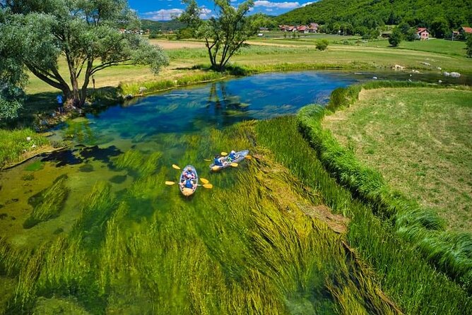 See through kayaks on Gacka river - The 8-kilometer route is calm, not demanding