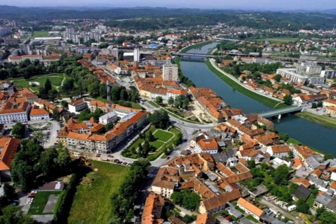 Sinj: Panoramic Flight over Peruca Lake and Dinara mountain - Sinj, the Alka town, from above
