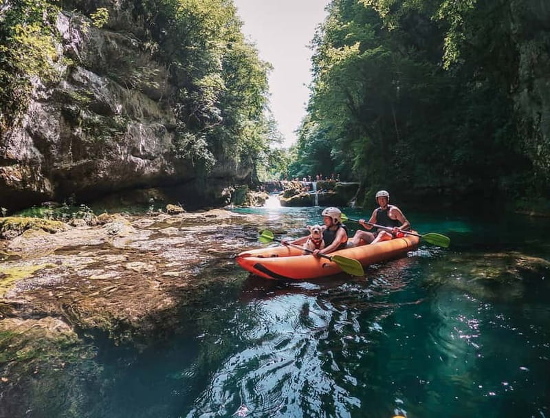 Slunj: River and Waterfalls Kayaking on Mrežnica river - Passing the Mrežnica camp and finishing at the bridge