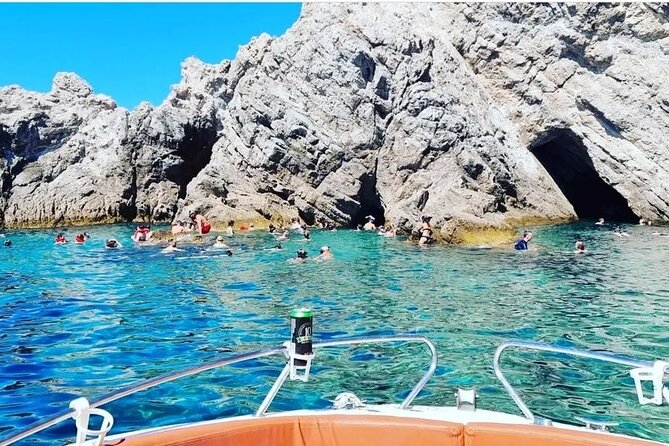 Speed Boat Tour to Elaphiti Caves and Sandy Beach from Dubrovnik - Entering the Three Caves at Koločep
