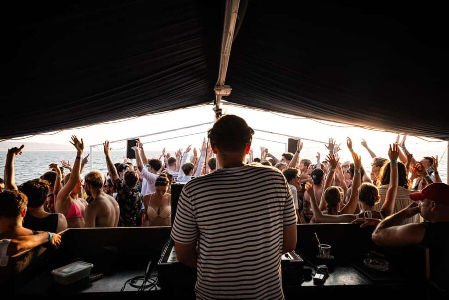 Split: Blue Lagoon Boat Party with DJs, Shots & After Party - The first two hours: Split views and music at sea
