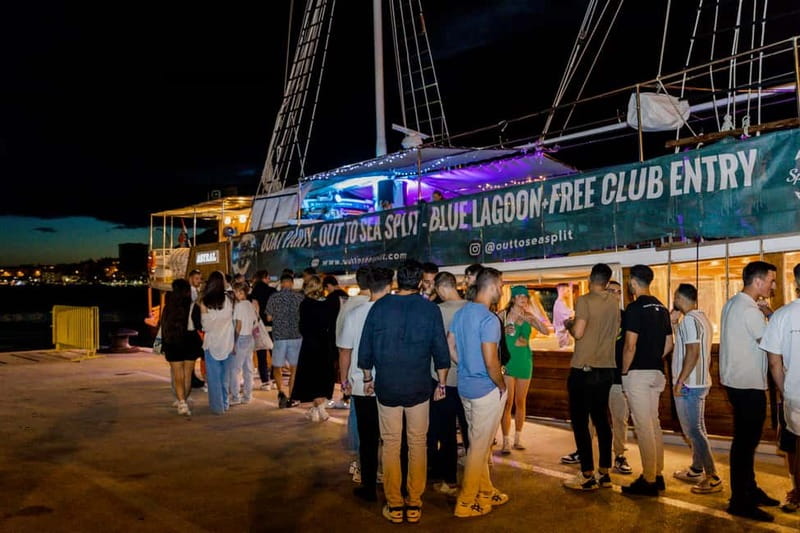 Split: Boat Crawl with Nightclub Access, Shots, & Boat Party - Starting at Jimmy Bar in Split
