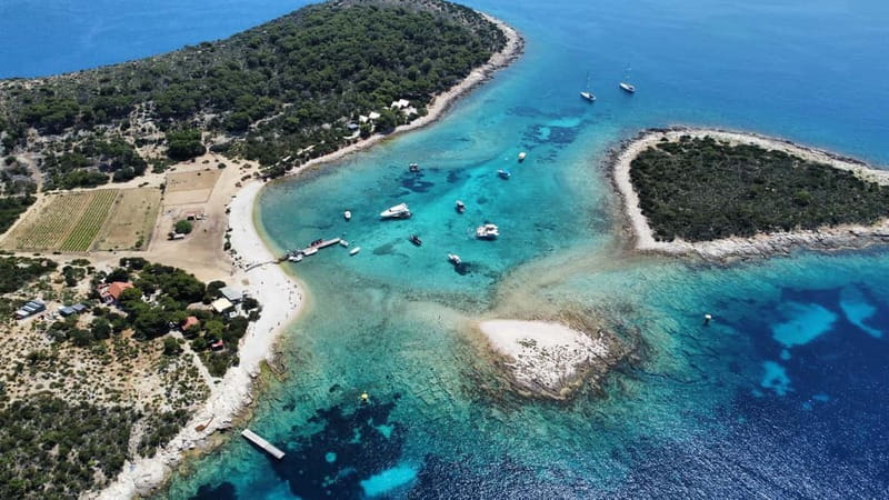 Split: Boat Tour to Blue Cave, Vis, Blue Lagoon, Hvar, Brač - A final swim near Brač