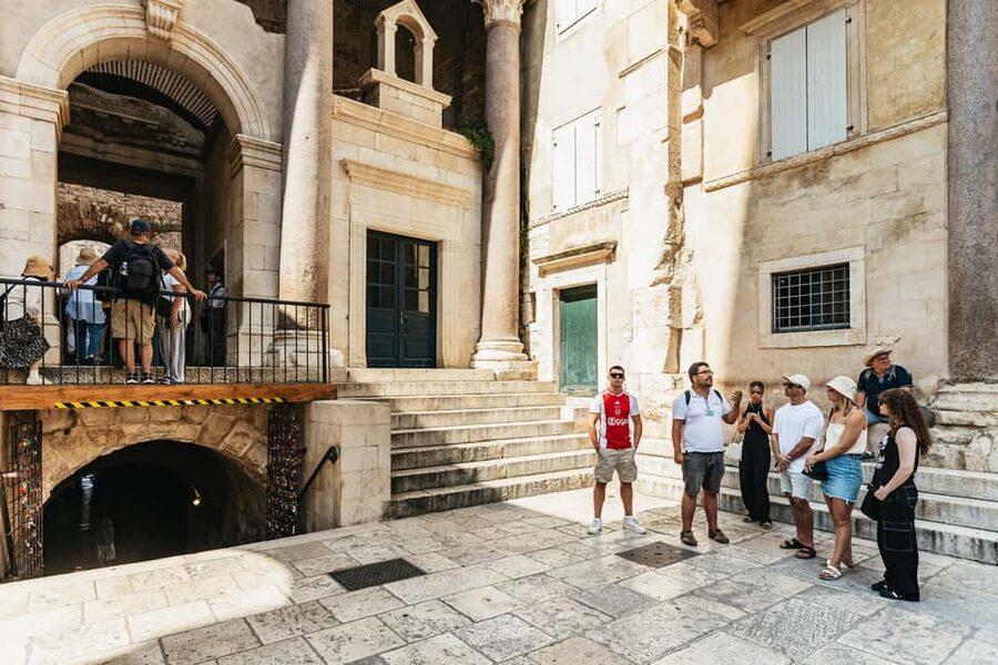 Split: Diocletian Palace & Old Town Guided Walking Tour - St. Domnius Cathedral links empire and Christianity
