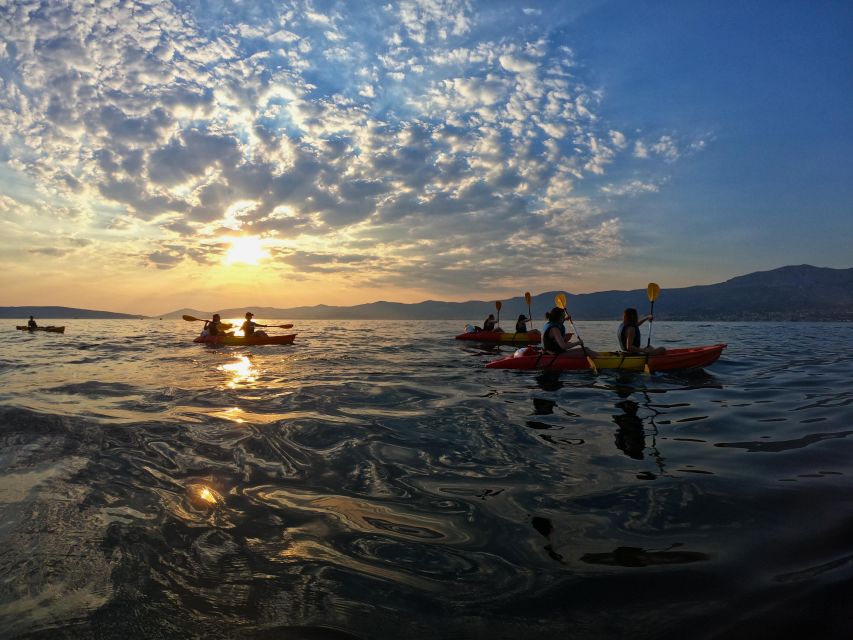 Split: Guided Sunset Sea Kayaking & Snorkeling Tour - The rocky swimming stop and Adriatic snorkeling