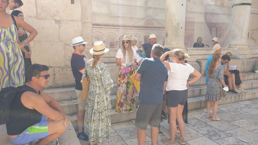 Split: History and Heritage Walking Tour - Starting beneath the Roman arch on Peristil Square
