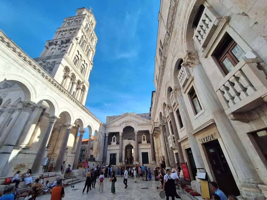 Split: History Walking Tour of the Old Town - Ending on the Riva with a plan for the afternoon