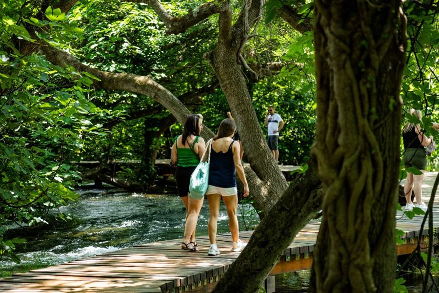 Split: Krka National Park Day Trip with Boat Ride & Swimming - Walking Krka’s wooden trails and watermills