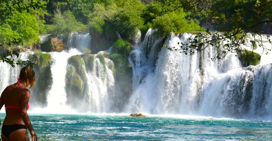 Split: Krka Waterfalls Guided Day Trip with Swim & Boat Tour - Starting from Split with a guide who keeps things clear