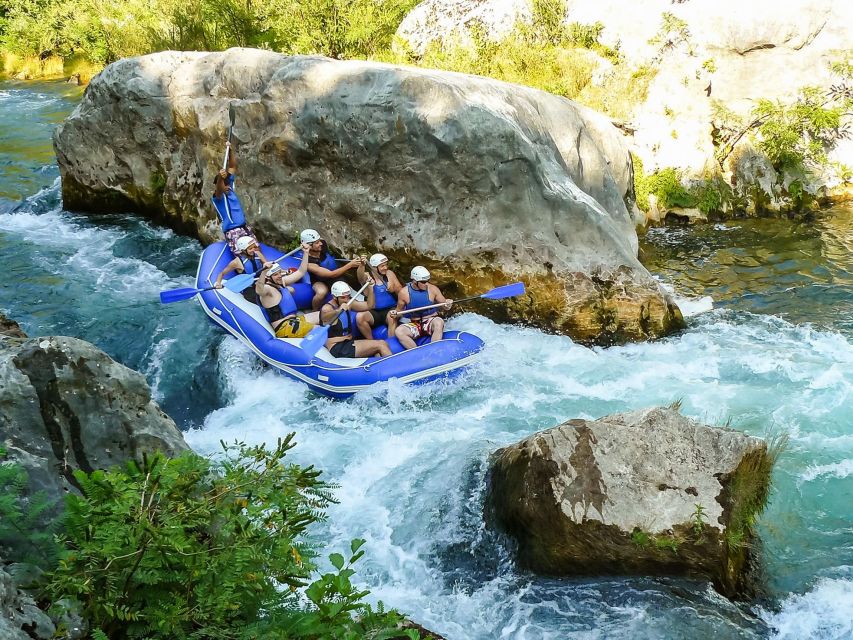 Split/Omiš: Cetina River Rafting with Cliff Jump & Swimming - The first 5 kilometers: easy rapids and river scenery