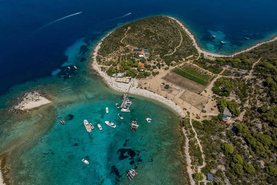 Split or Trogir: Blue Cave, Vis, and Hvar Speedboat Day Trip - The Pakleni Islands: pretty, social, and optional-feeling