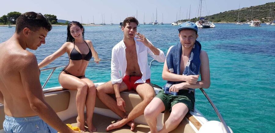 Split: Private Full Day Boat Trip to Blue Lagoon and Trogir - Nečujam Bay combines a shipwreck and a mojito