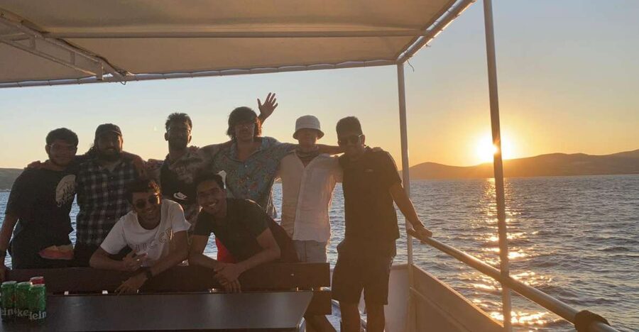 Split: Riviera Sunset Cruise & Swim with Summer Vibes - Leaving Split Port for the Marjan Coast