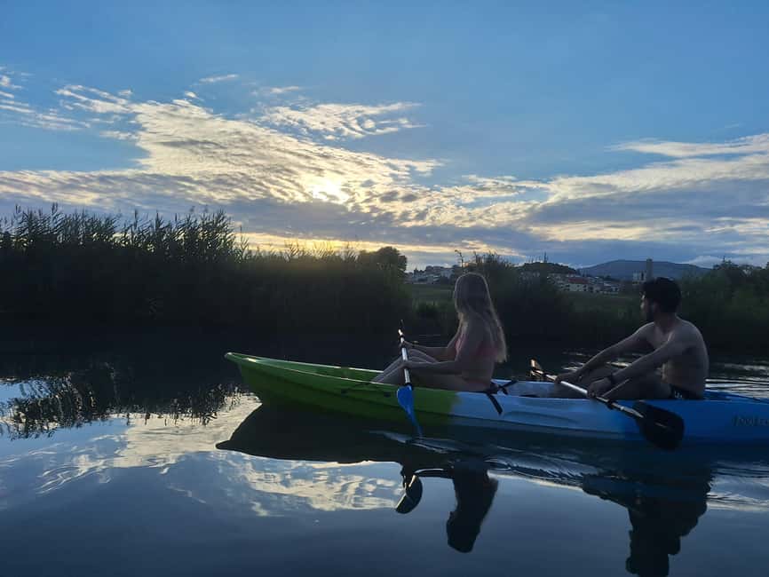 Split: Sunset Guided Kayaking Tour - Swimming, walking, and cliff jumping are your choice
