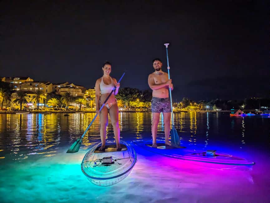 Split: Transparent SUP night Glow tour - Why the glowing board changes the night paddle