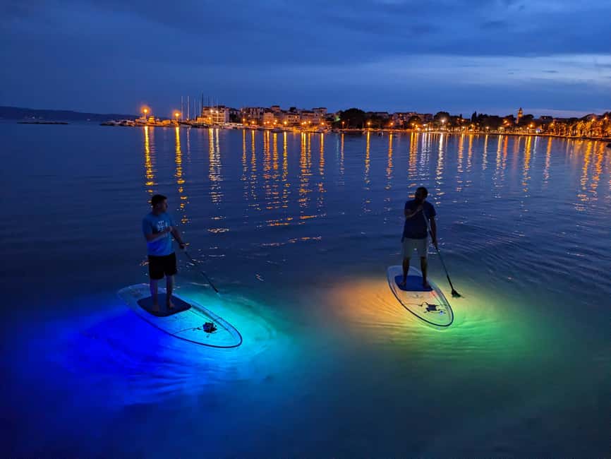 Split: Transparent SUP night Glow tour - Stobreč sea paddling as daylight fades