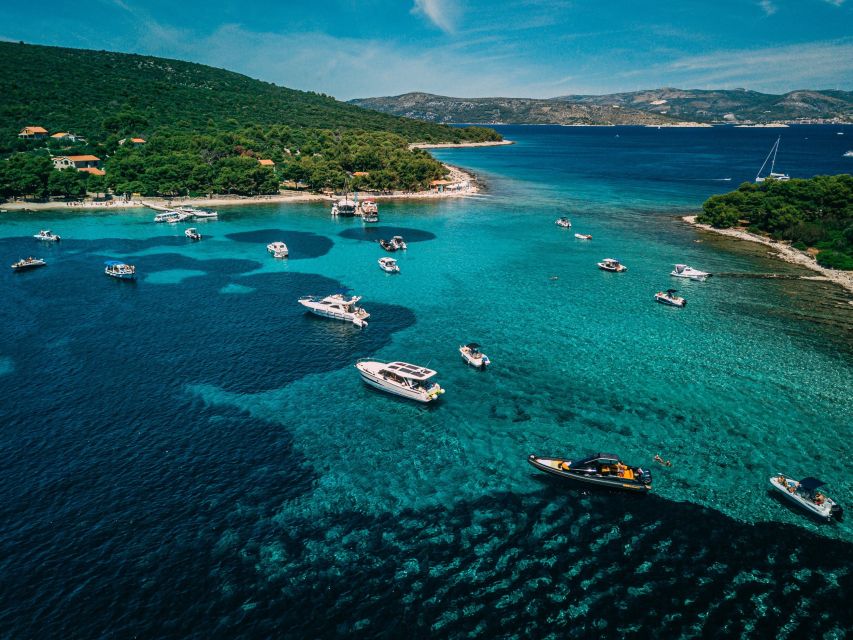 Split & Trogir: Private Blue Lagoon & Wine Tasting Boat Tour - The Blue Lagoon gives you the first swim