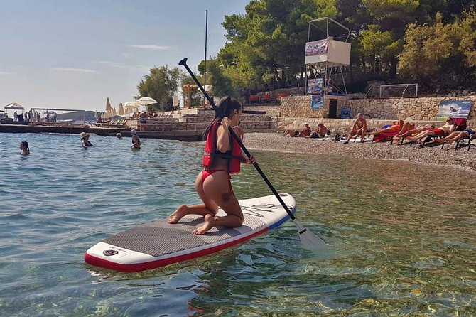Stand Up Paddle (SUP) board rental - Crossing the 800-meter Hvar Channel