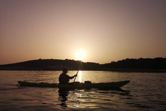 Sunset Kayak Tour in Hvar Town, Croatia - Paddling around Jerolim Island