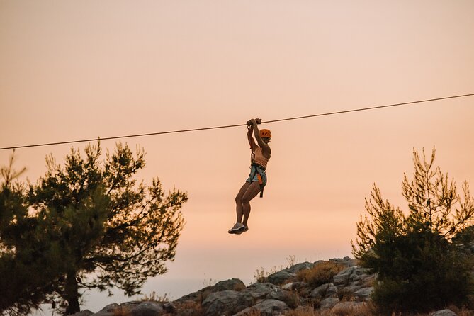 Sunset Zipline Dubrovnik Experience - The two main rides above Dubrovnik