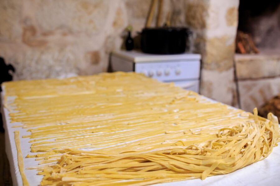 Traditional Dalmatian Cooking Class from Dubrovnik - The open-fire kitchen and the four-course feast